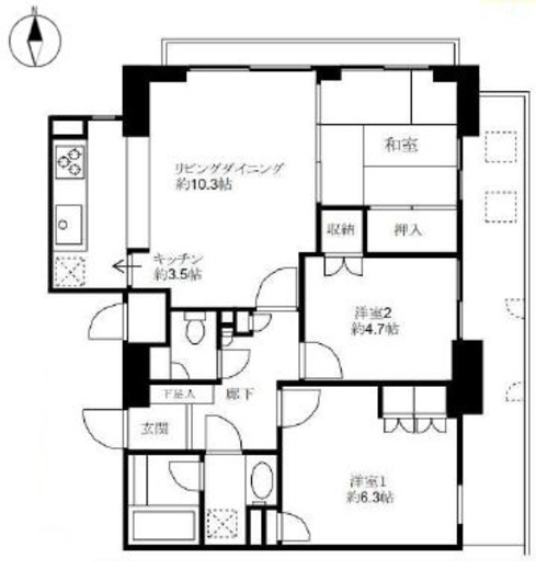ハイシティ清澄白河ステーションプラザ 10階 間取り図