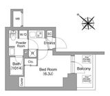 コンフォリア・リヴ横浜平沼 1001 間取り図