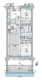 Nisshin Grandpalace茅ヶ崎東海岸 (ニッシングランパレス茅ヶ崎東海岸) 1階 間取り図