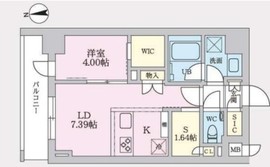 タスキプライムテラス後楽園 704 間取り図