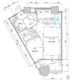 パークタワー勝どきミッド/サウス 16階 間取り図