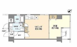 フォセット月島 3階 間取り図