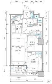 パークタワー勝どきミッド/サウス 4階 間取り図