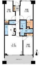 CASSIA横濱ガーデン山 608 間取り図