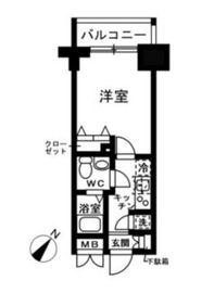 レジディア日本橋人形町2 1210 間取り図
