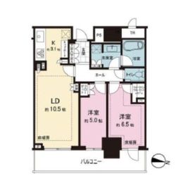 パークタワー西新宿 25階 間取り図