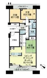 ザ・リバープレイスリバーコート 6階 間取り図