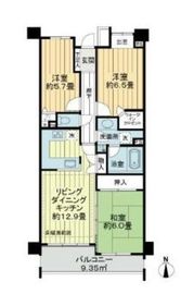 ライオンズステージ武蔵新城 4階 間取り図