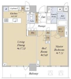 パークタワー西新宿 38階 間取り図