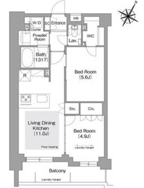 コンフォリア・リヴ文京護国寺 207 間取り図