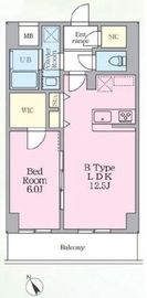 エスパシオ港北高田 405 間取り図
