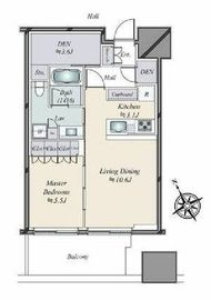 麻布台ヒルズレジデンスB 7階 間取り図