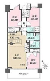ザ・パークハウス鷺沼 4階 間取り図