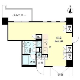 ベルメゾン芝 1104 間取り図