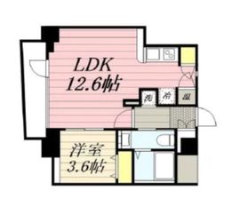HF八丁堀レジデンス2 1306 間取り図