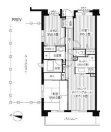 KS桜川 6階 間取り図