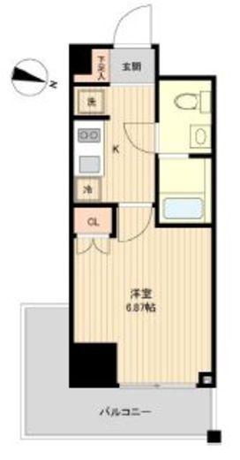 レノス新子安 501 間取り図