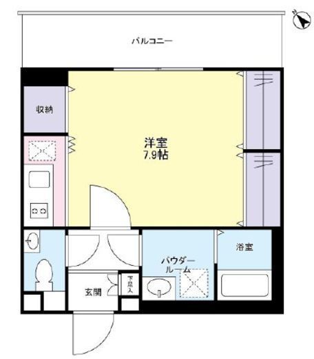 グロースメゾン新横浜 506 間取り図