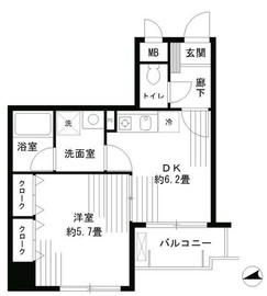 ラフィーネ港北 504 間取り図