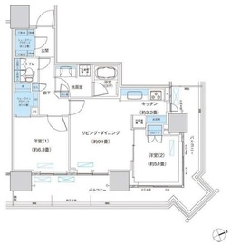 パークシティ柏の葉キャンパス ザ・ゲートタワー ウエスト 1113 間取り図