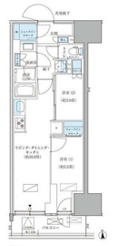 パークアクシス品川天王洲アイル 411 間取り図
