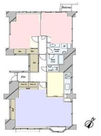 南青山第一マンションズ 4階 間取り図