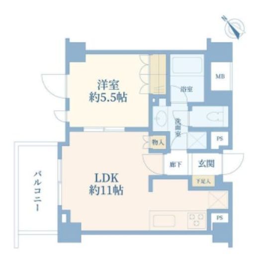 ピアース中目黒ローレルアイ 4階 間取り図