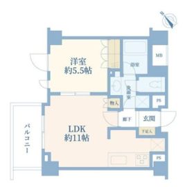 ピアース中目黒ローレルアイ 4階 間取り図