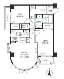 ガーデンコート下馬 502 間取り図