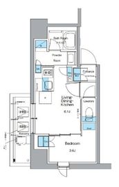 ルフォンプログレ上野御徒町 301 間取り図
