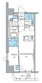 ルフォンプログレ上野御徒町 302 間取り図