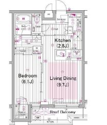 ガーラ・ヴィスタ武蔵小山 4階 間取り図