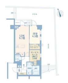 ピアース中目黒WEST 1階 間取り図