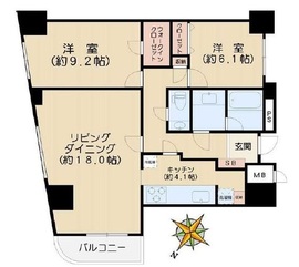 フォルム小石川 6階 間取り図