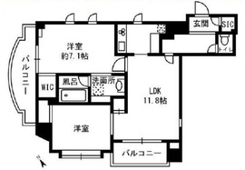 リシェ大井アネックス 11階 間取り図
