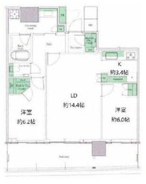 パークタワー晴海 29階 間取り図