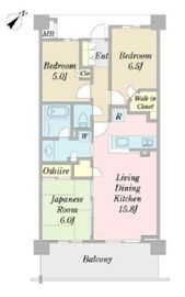 プラウドシティ金町ガーデン 5階 間取り図