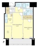 赤坂タワーレジデンス トップオブザヒル 21階 間取り図
