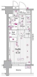 グランド・ガーラ桜木町駅前 9階 間取り図