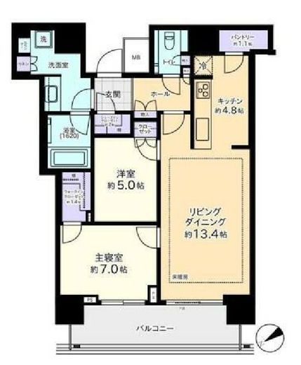 ザ・タワー横浜北仲 17階 間取り図