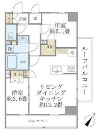 ジオエント駒込 603 間取り図