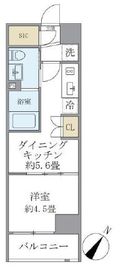 ジオエント駒込 405 間取り図