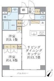 ジオエント駒込 602 間取り図