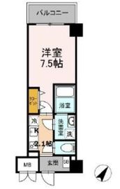 TRE LUCE横濱関内 202 間取り図