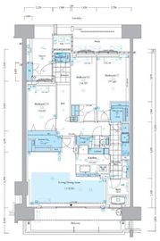 HARUMI FLAG SUN VILLAGE (晴海フラッグ サンヴィレッジ) 11階 間取り図
