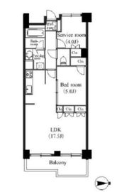 レグノ・スイート三軒茶屋 2階 間取り図
