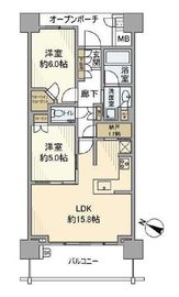 プラウドタワー相模大野 14階 間取り図