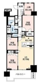 ザ・パークハウス本厚木 13階 間取り図