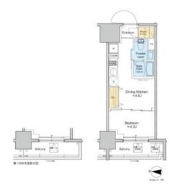 プラウドフラット錦糸町ウエスト 905 間取り図