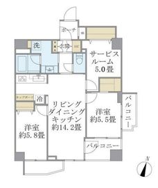 アトラス杉並方南町 5階 間取り図